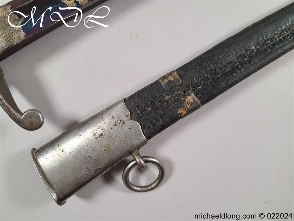 German Infantry Officers Blue and Gilt Sword - Image 22