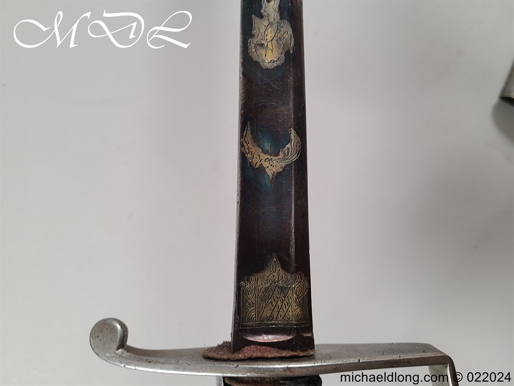 German Infantry Officers Blue and Gilt Sword - Image 17