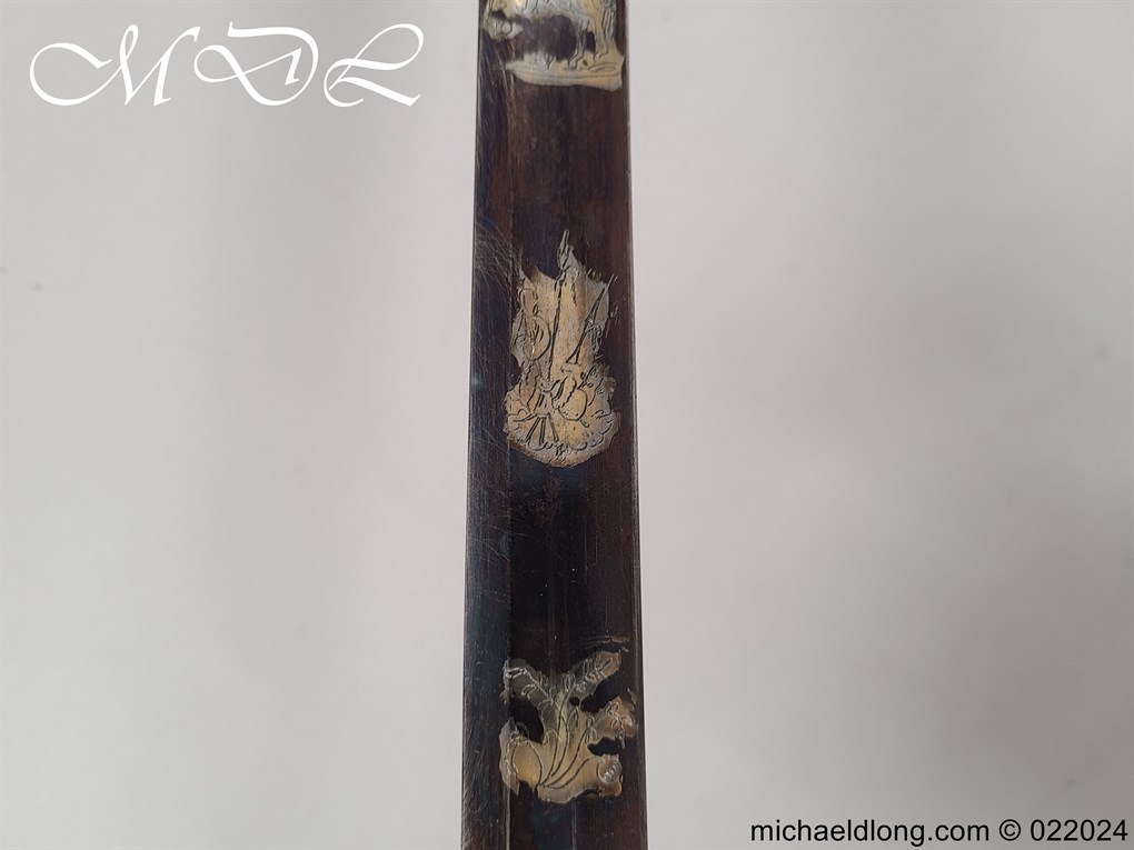 German Infantry Officers Blue and Gilt Sword - Image 12