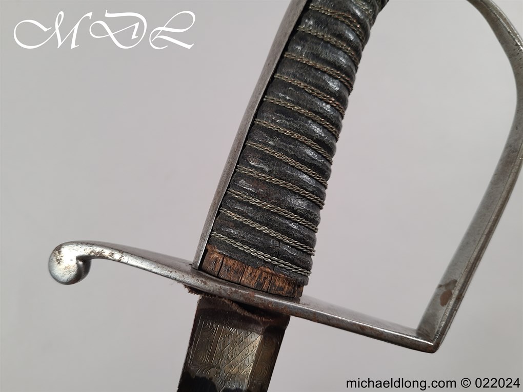 German Infantry Officers Blue and Gilt Sword - Image 8