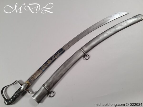 British 1796 Blue and Gilt Light Officers Cavalry Sword - Image 25