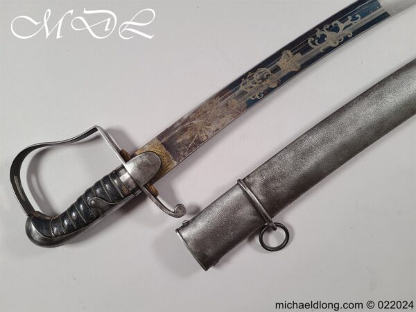 British 1796 Blue and Gilt Light Officers Cavalry Sword - Image 24