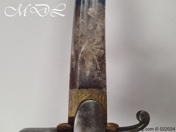 British 1796 Blue and Gilt Light Officers Cavalry Sword - Image 13