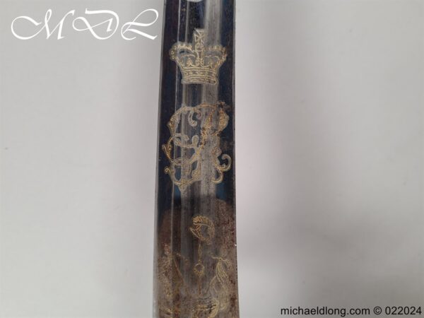 British 1796 Blue and Gilt Light Officers Cavalry Sword - Image 12