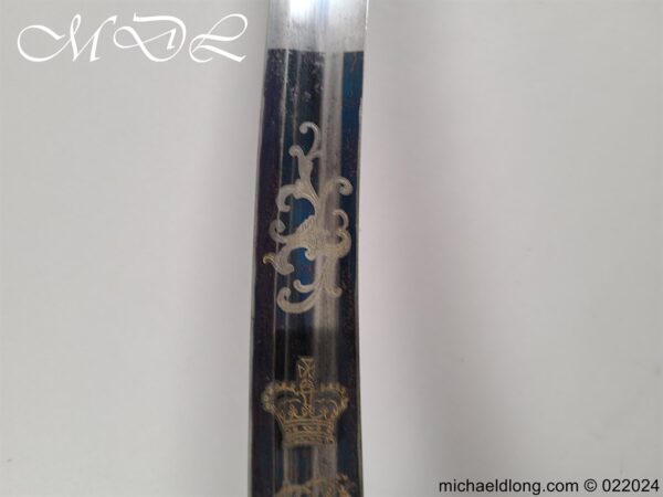 British 1796 Blue and Gilt Light Officers Cavalry Sword - Image 11