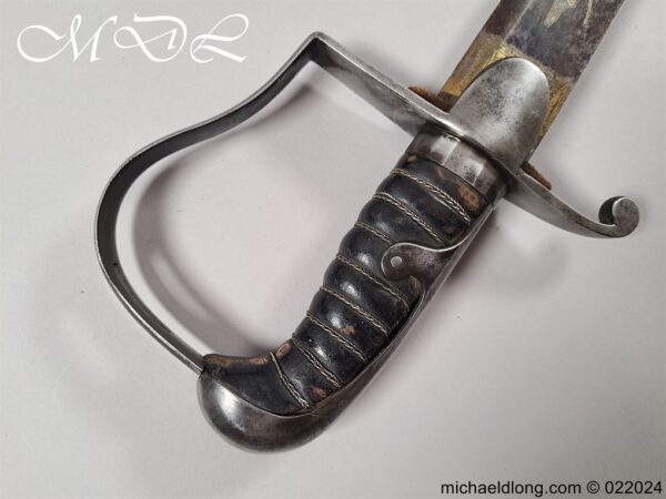 British 1796 Blue and Gilt Light Officers Cavalry Sword - Image 9