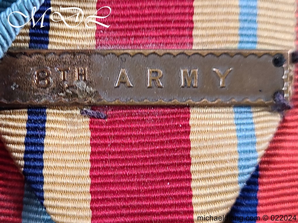 WW 2 Medal Group to W L Briggs RSM - Image 8