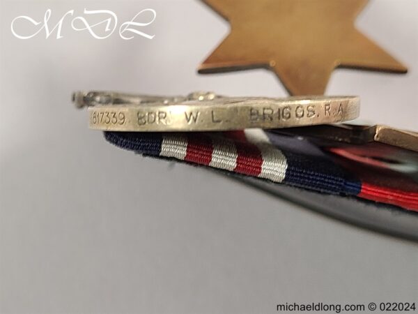 WW 2 Medal Group to W L Briggs RSM - Image 6