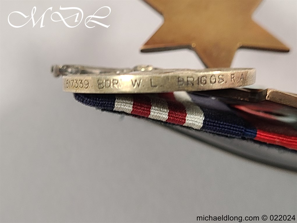 WW 2 Medal Group to W L Briggs RSM - Image 6
