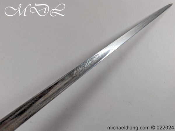 British GRVI Officers Sword - Image 11