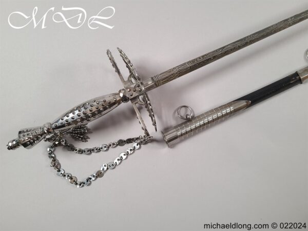 English 19th Century Cut Steel Court Sword - Image 2