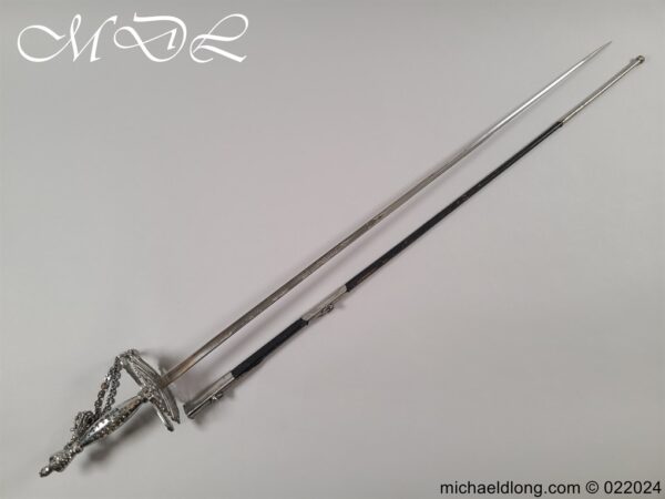 English 19th Century Cut Steel Court Sword - Image 28