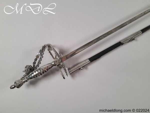 English 19th Century Cut Steel Court Sword - Image 27