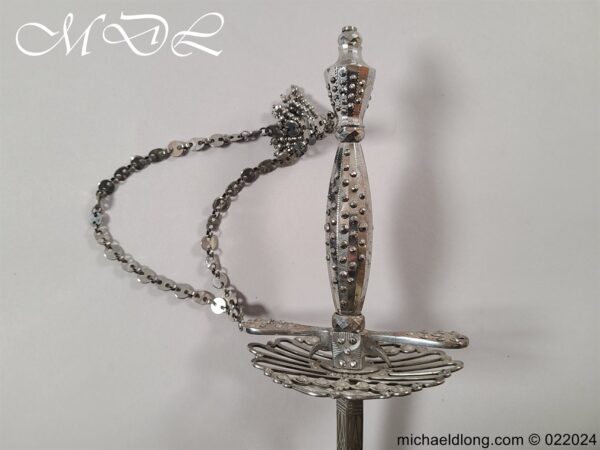 English 19th Century Cut Steel Court Sword - Image 12