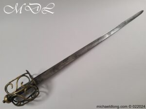 English Brass Hilted Backsword c.1740