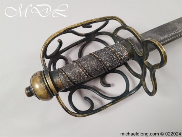 English Brass Hilted Backsword c.1740 - Image 25