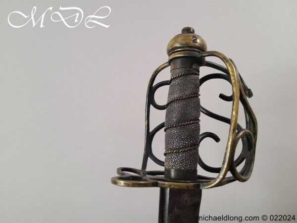 English Brass Hilted Backsword c.1740 - Image 14
