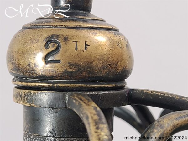 English Brass Hilted Backsword c.1740 - Image 11