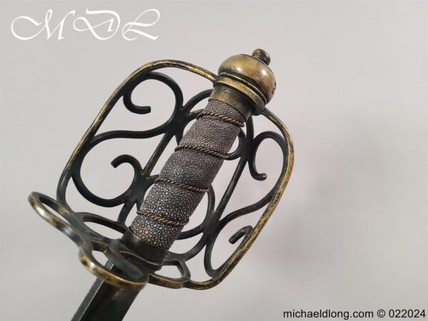 English Brass Hilted Backsword c.1740 - Image 10