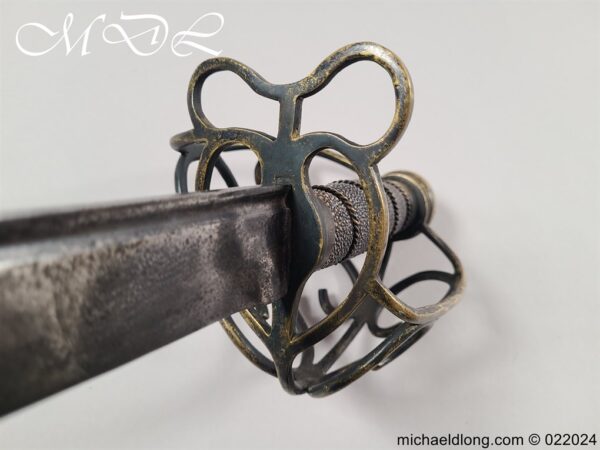 English Brass Hilted Backsword c.1740 - Image 6