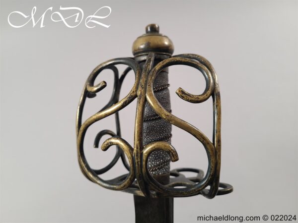English Brass Hilted Backsword c.1740 - Image 4