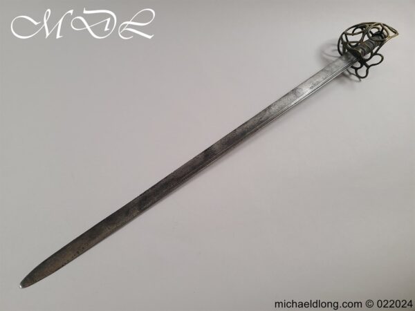 English Brass Hilted Backsword c.1740