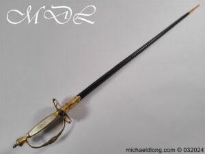 British Naval Officers Silver Hilted Sword c 1790