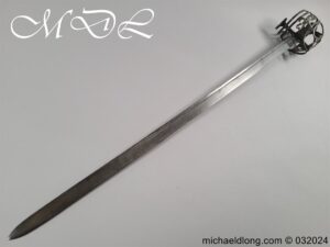 British 18th Century Basket Hilted Dragoon Sword