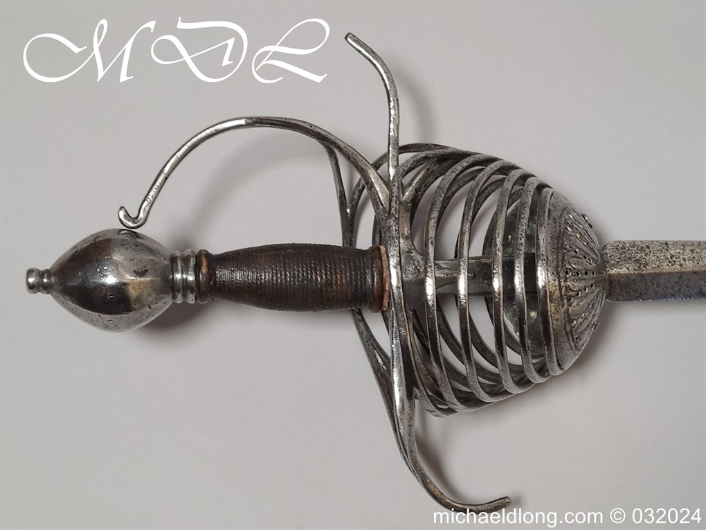 Six Ringed 17th Century Rapier - Image 15
