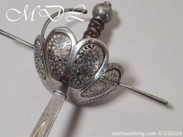 Italian Cup Hilt Rapier c 1630 - Image 7