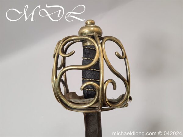 Brass Hilted English Backsword c.1740 - Image 4