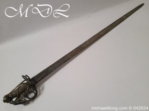 English Brass Hilted Broadsword c.1740