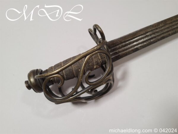 English Brass Hilted Broadsword c.1740 - Image 2