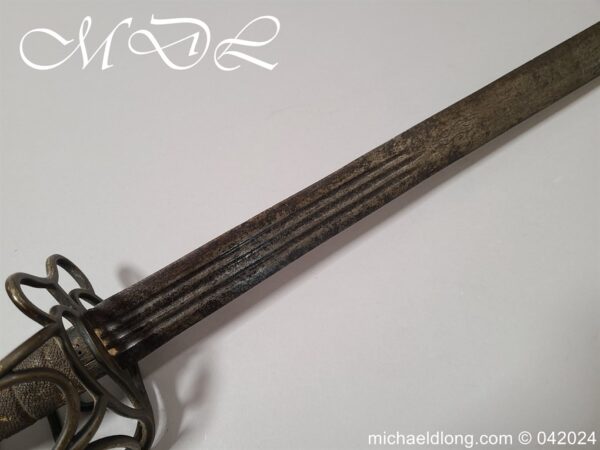 English Brass Hilted Broadsword c.1740 - Image 26
