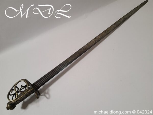 English Brass Hilted Broadsword c.1740 - Image 24
