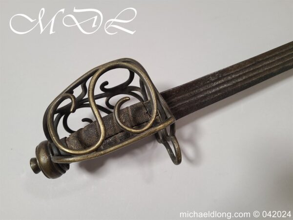 English Brass Hilted Broadsword c.1740 - Image 23