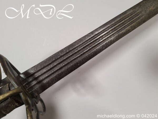 English Brass Hilted Broadsword c.1740 - Image 15