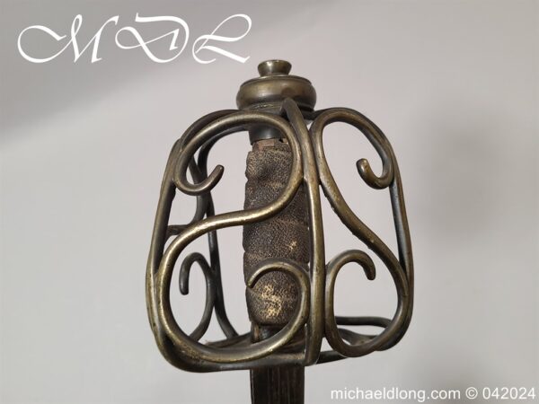 English Brass Hilted Broadsword c.1740 - Image 10