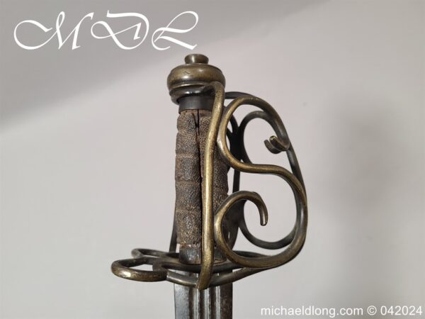 English Brass Hilted Broadsword c.1740 - Image 9