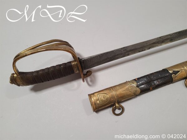 British 1845 Officers Sword by Wilkinson Patent Tang - Image 29