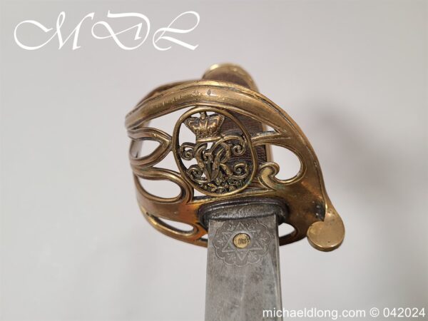 British 1845 Officers Sword by Wilkinson Patent Tang - Image 9