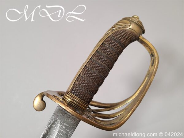British 1845 Officers Sword by Wilkinson Patent Tang - Image 7