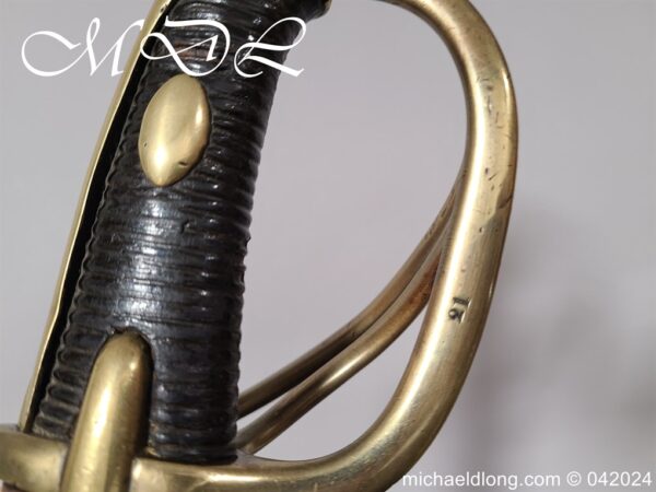 French Model AN XI Cavalry Sword dated 1812 - Image 9