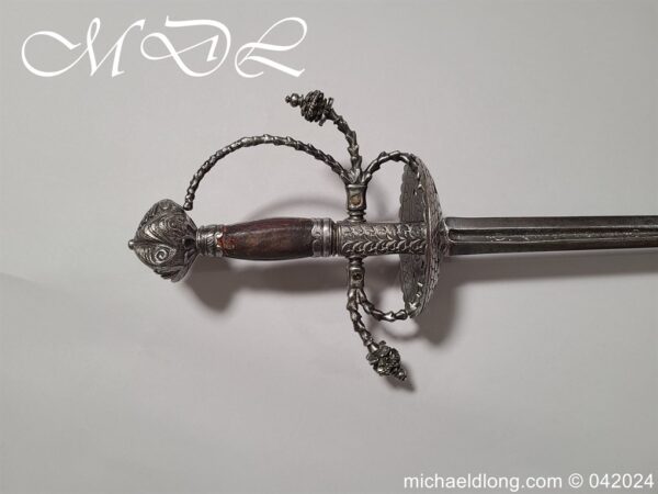 German Cup Hilt Rapier c 1620 - Image 24