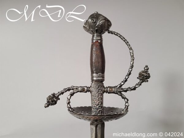 German Cup Hilt Rapier c 1620 - Image 14