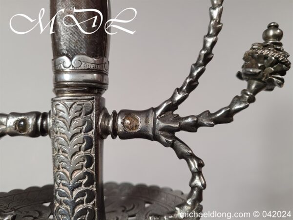 German Cup Hilt Rapier c 1620 - Image 10