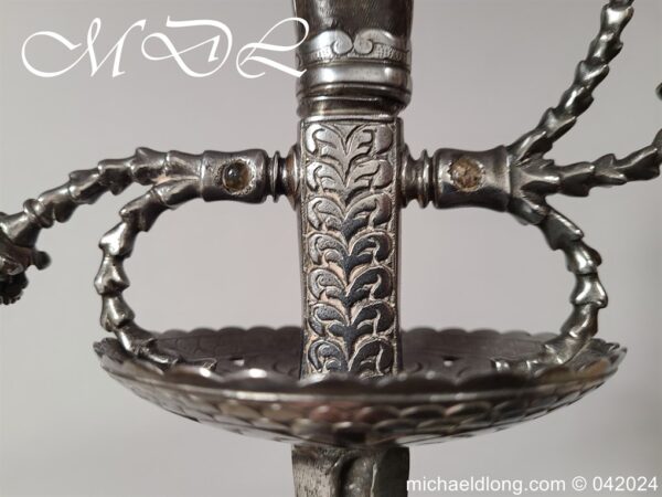 German Cup Hilt Rapier c 1620 - Image 9