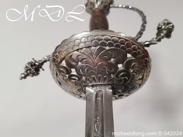 German Cup Hilt Rapier c 1620 - Image 8