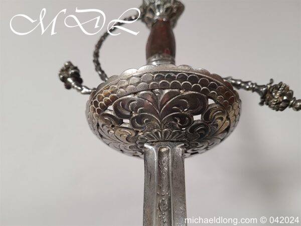 German Cup Hilt Rapier c 1620 - Image 6