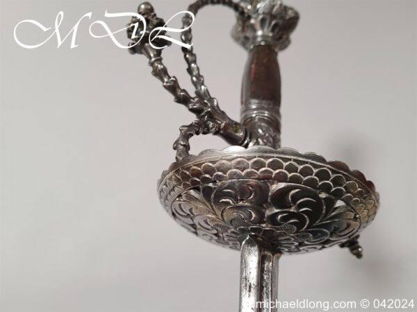 German Cup Hilt Rapier c 1620 - Image 5